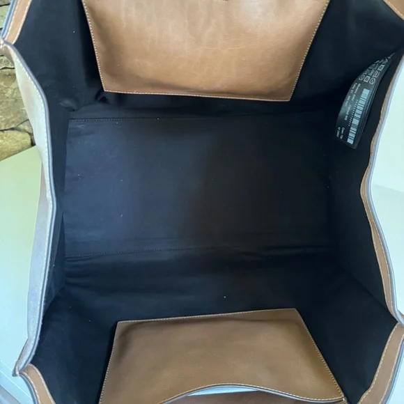 Massimo Dutti Nappa Leather Maxi Tote Bag - Beige - Picture 6 of 12